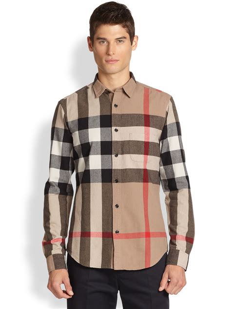 does burberry make big and tall|burberry brit men's flannel melange.